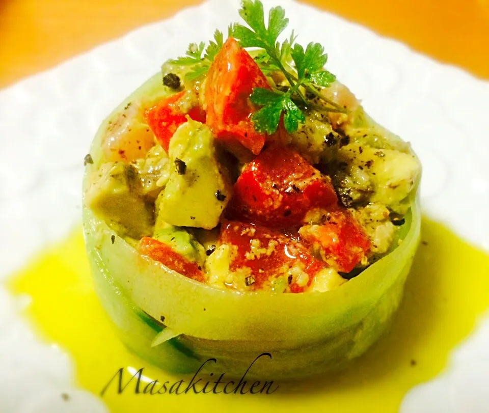 Tuna,avocado&tomato appetizers|Masakiさん