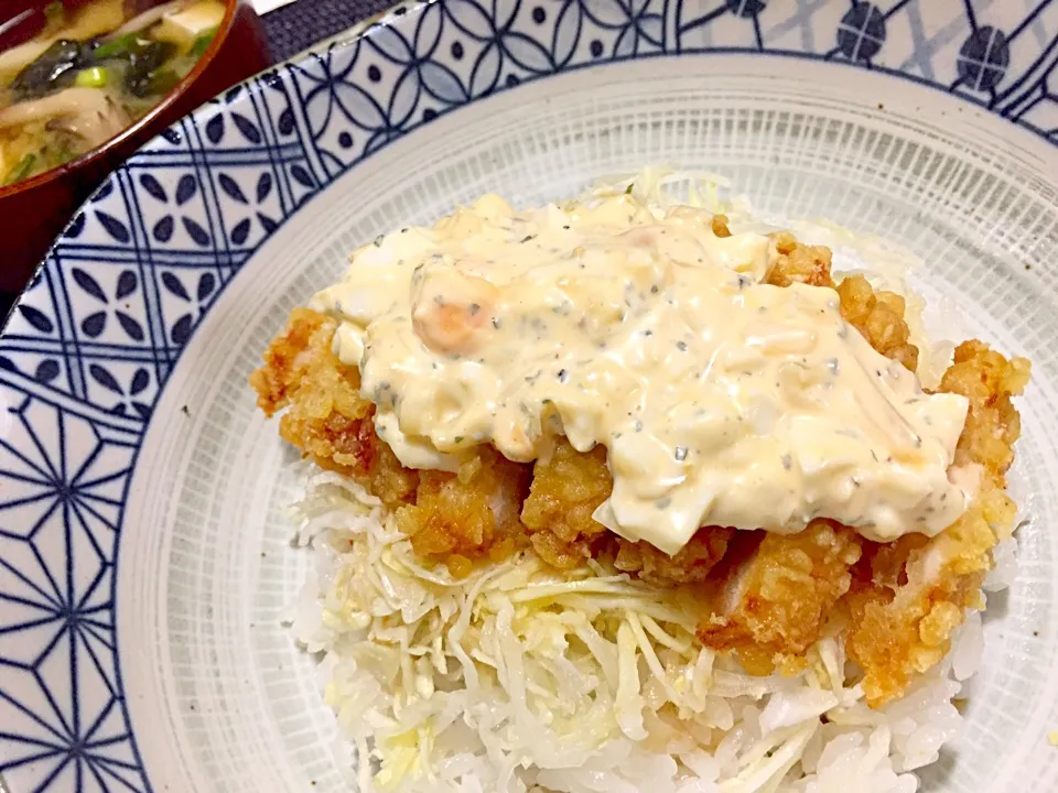 チキン南蛮丼〜♪(≧∇≦)b|みほままこさん