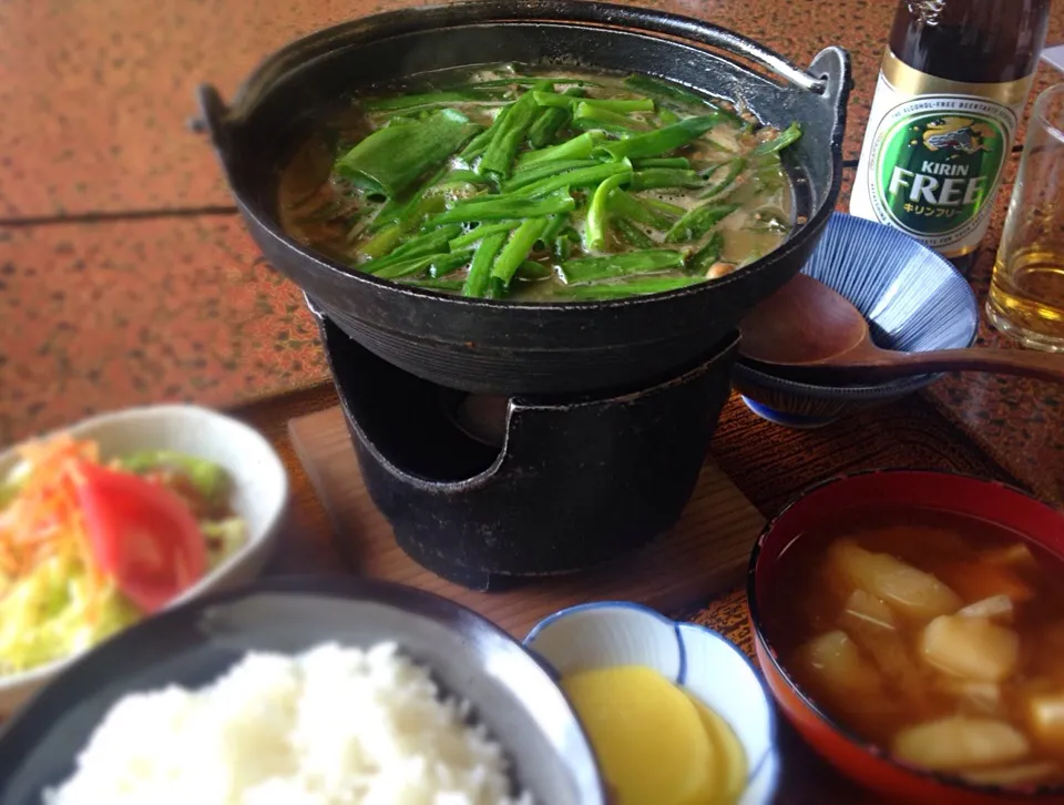 昼ごはん もつ鍋定食|ぽんたさん