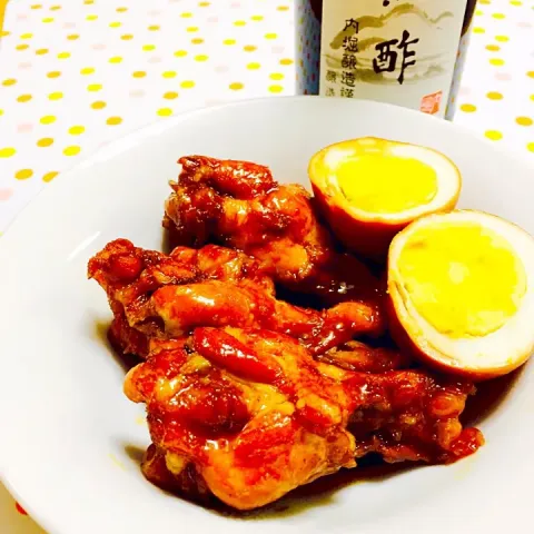 「臨醐山黒酢（360ml）」を使ってみたSnapdishの料理・レシピ写真:モニターで当たった黒酢で〜🎵鶏のさっぱり煮🐣