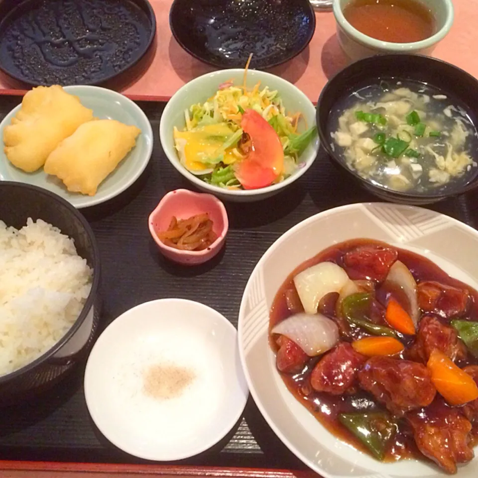 酢豚定食✨|梅花権現さん