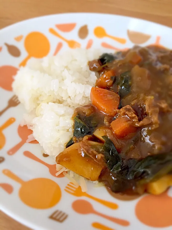 ほうれん草カレー❤︎|えりんこさん