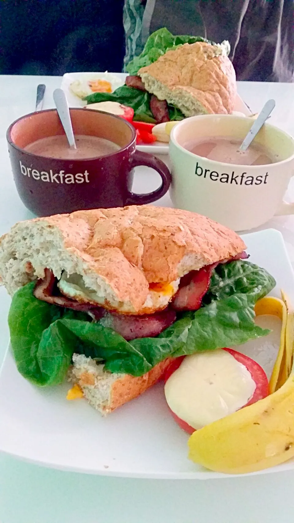 #HH #homemadefood #healthy #Coffee # big breakfast# bacon# cheese # tomato|Helen Wongさん