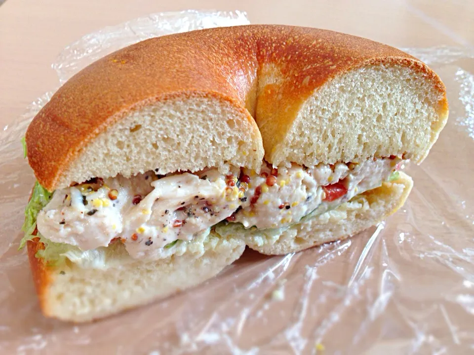 Honey Mustard Chicken Bagel|chan mitsuさん