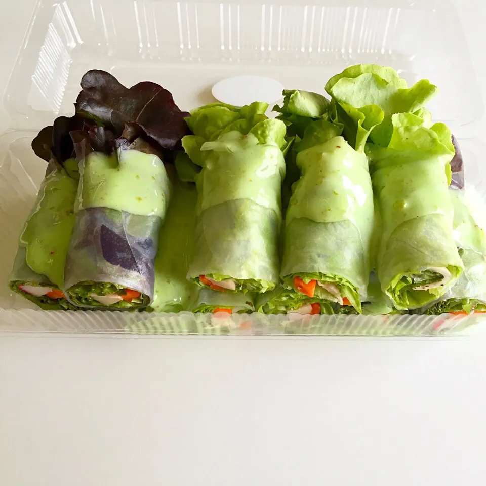 Salad roll with wasabi dressing|liliさん