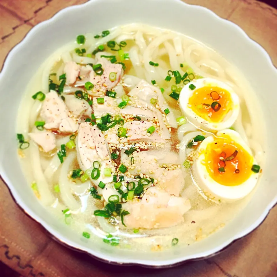 鶏の塩だれうどん♡|まゆかさん