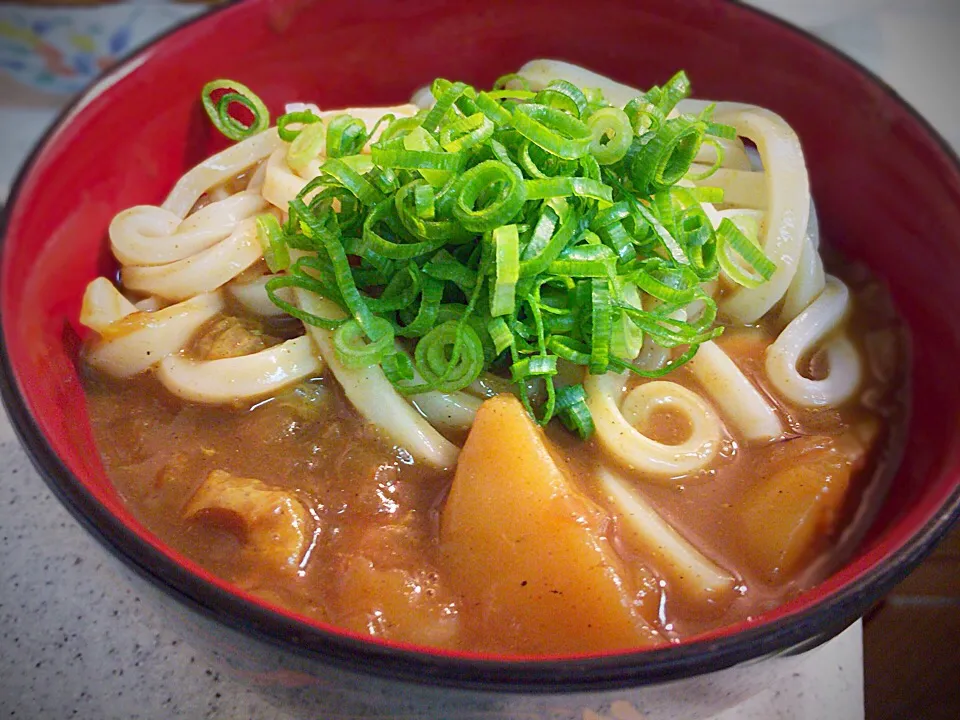 Snapdishの料理写真:二日目のカレーにうどん|Ikuya Terakuraさん