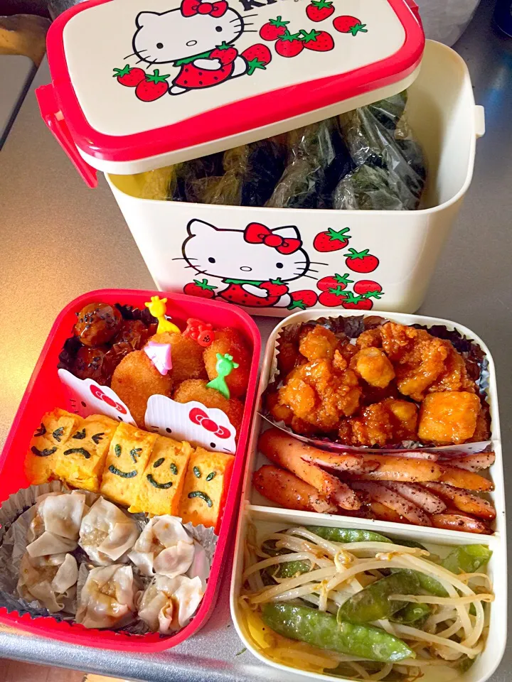 Snapdishの料理写真:familyお弁当|かのん(⑅˃̵౪˂̵⑅)さん