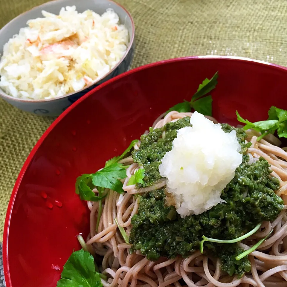 ワラビのたたき、おろし蕎麦と毛ガニ飯|Yuuki🍷🍶🍻さん