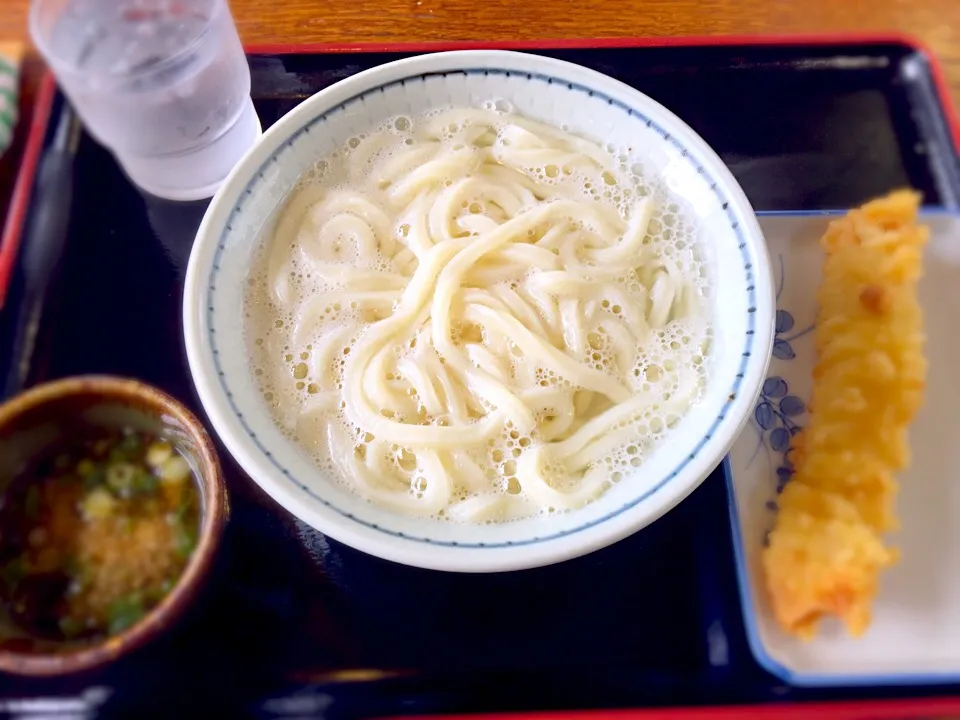 釜あげうどんと、いかてん|るるさん