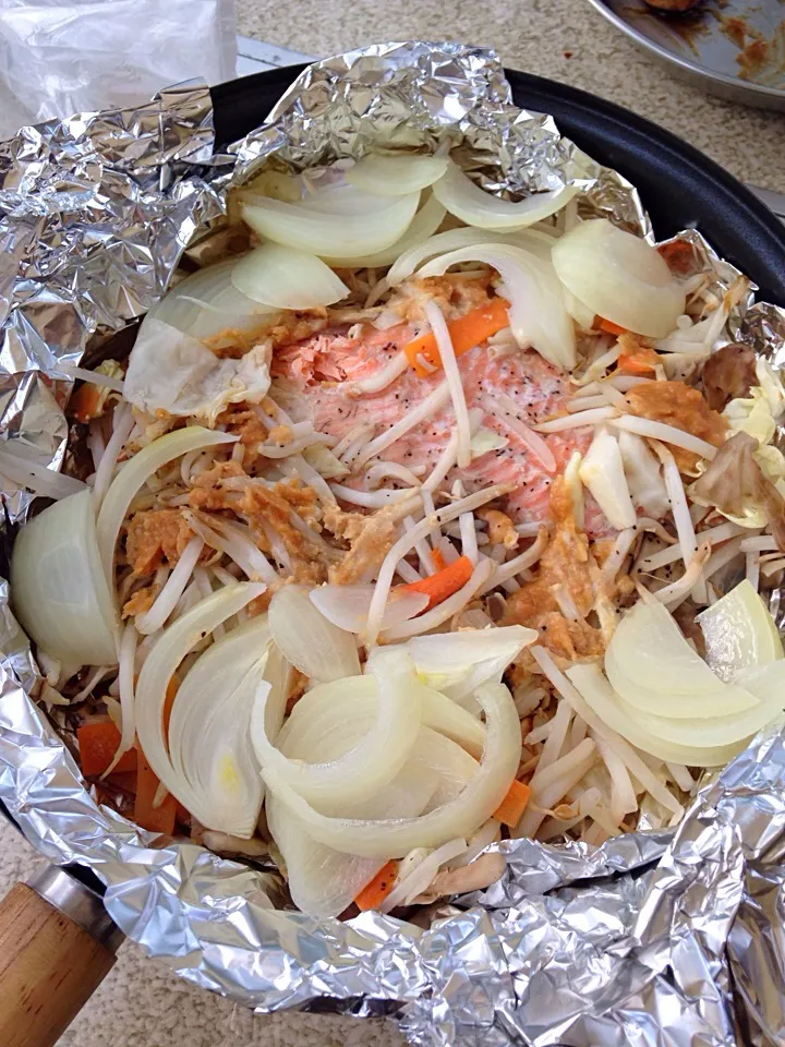 アウトドア料理  チャンチャン焼き|まつださんさん