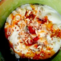 plain yoghurt with chopped nuts and seeds and drizzled with date syrup. #yummy #healthy|Elizabethさん