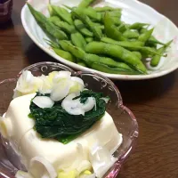 Snapdishの料理写真:ほうれん草の冷ややっこ☆|あやかさん