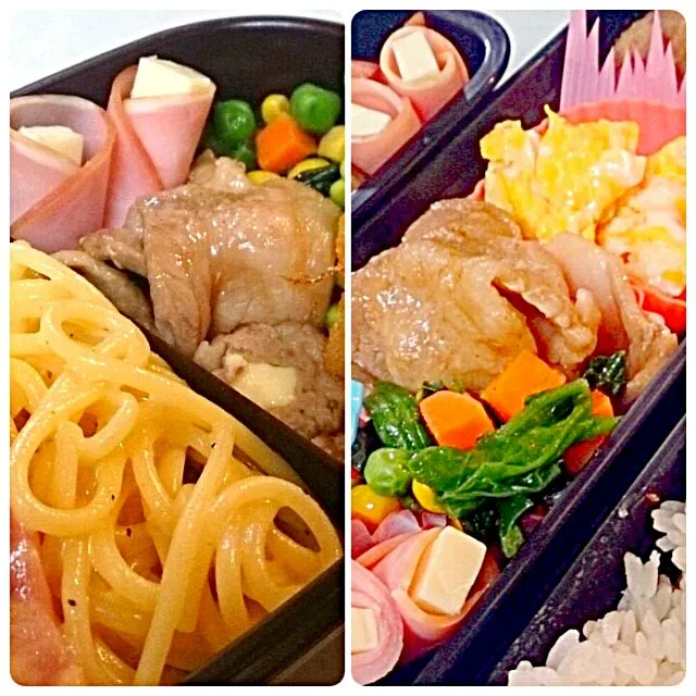 今日の長男弁当と母夜勤弁当～と次男部活弁当～♪１日歌って頑張っておいでぇ 🌵|Sayakaさん