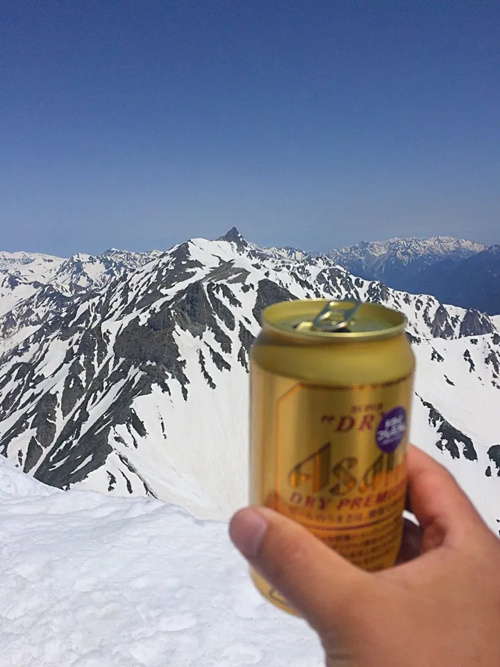 Snapdishの料理写真:槍を見ながらブシュッとな😆🍺|ラー山さん