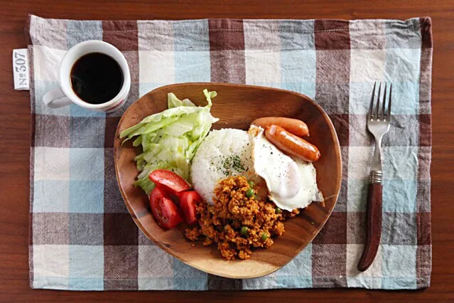 キーマカレーでワンプレートランチ|マユマユさん