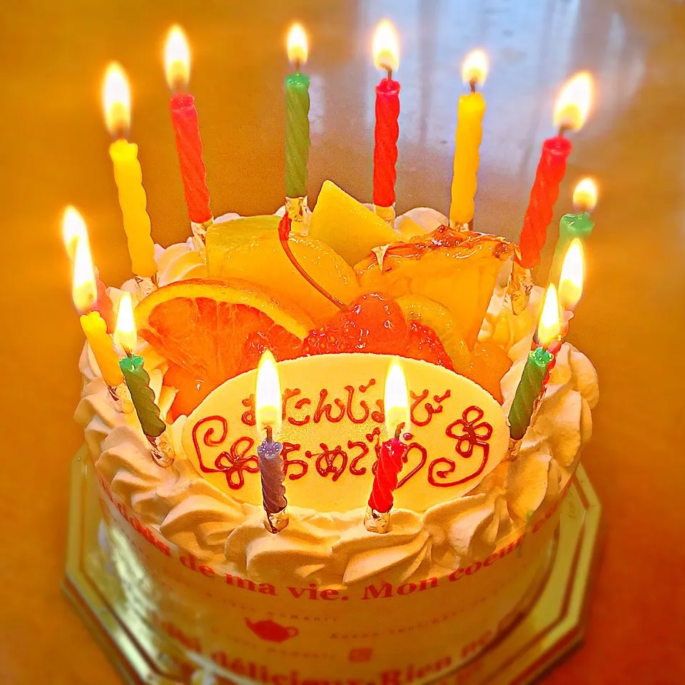 Snapdishの料理写真:甥っ子と同じ日のBirthdaycake|ち〜おんさん