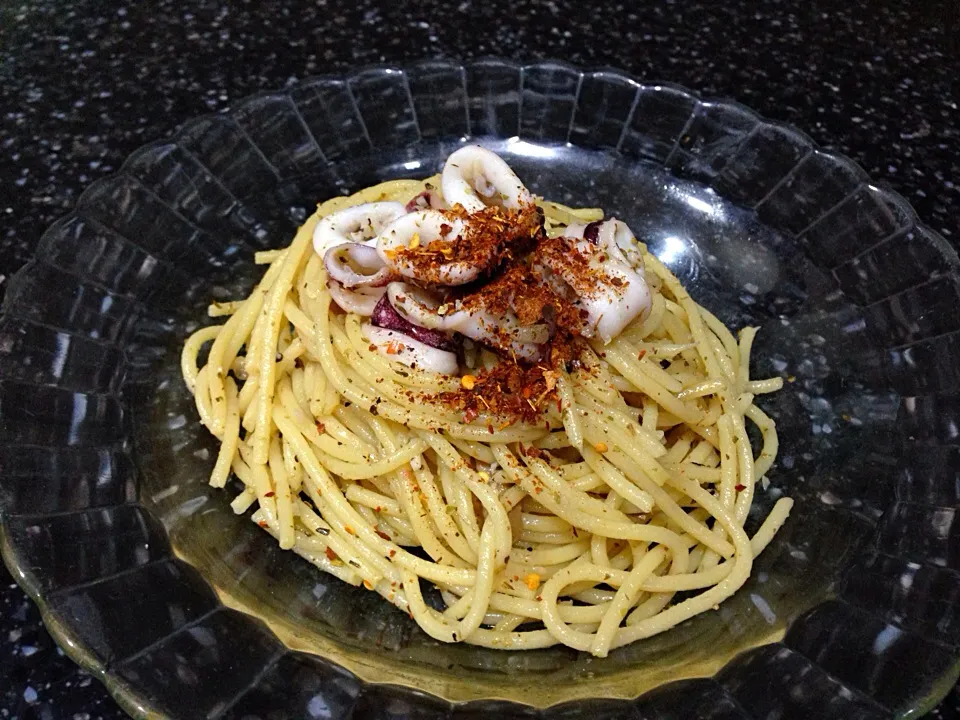 Seafood aglio olio|mariaさん