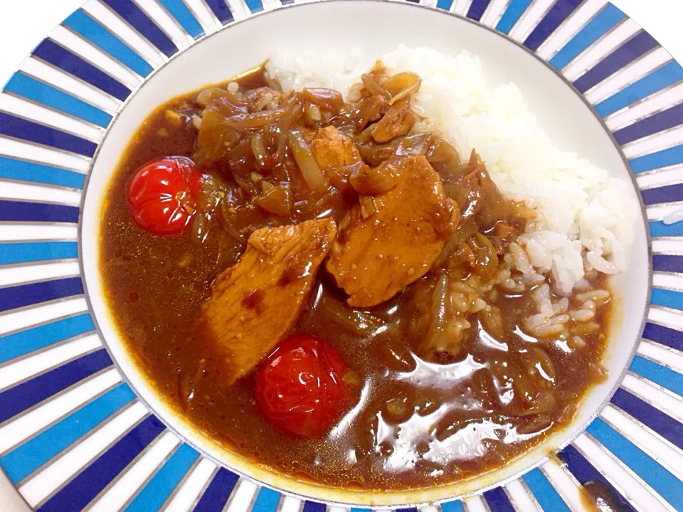 チキンとプチトマトカレー|たえさん