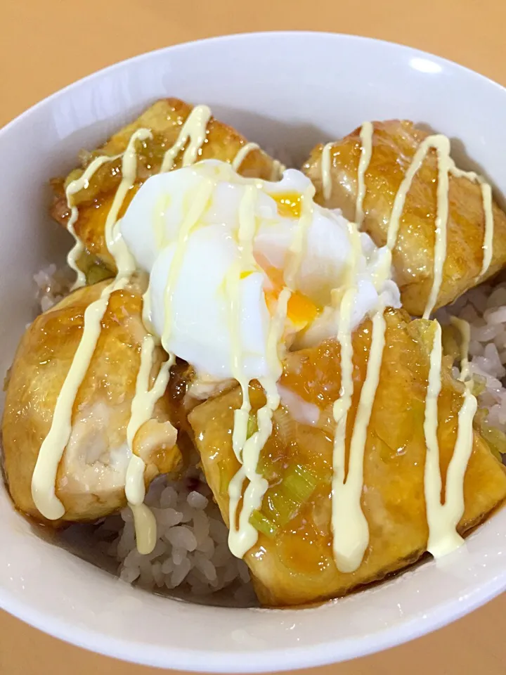 豆腐の照り焼き丼|まりもこさん