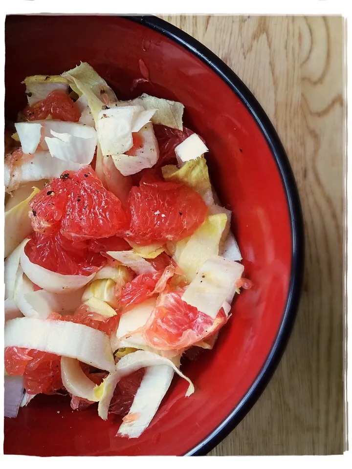 chicory red grapefruit salad|CatzeMDさん