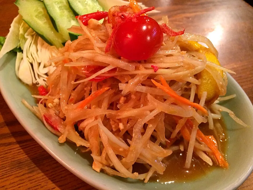 Snapdishの料理写真:ส้มตำ ソムタム@ที่ญี่ปุ่น オールドタイランド 飯田橋|akiさん