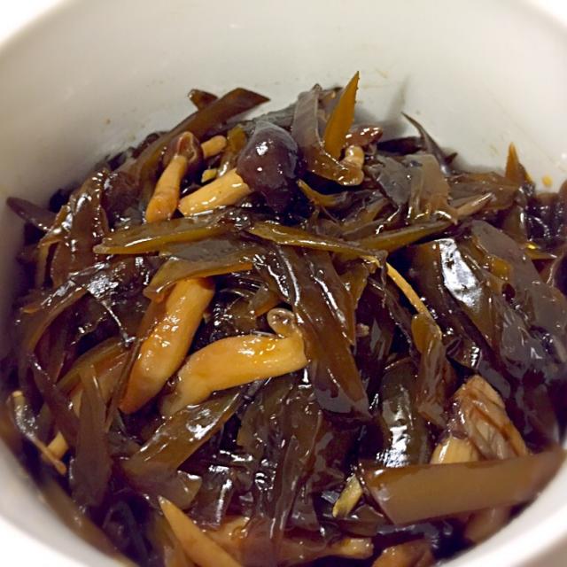 茎ワカメとしめじの佃煮/みほままこ SnapDish[スナップディッシュ] (IDeXLqSa)