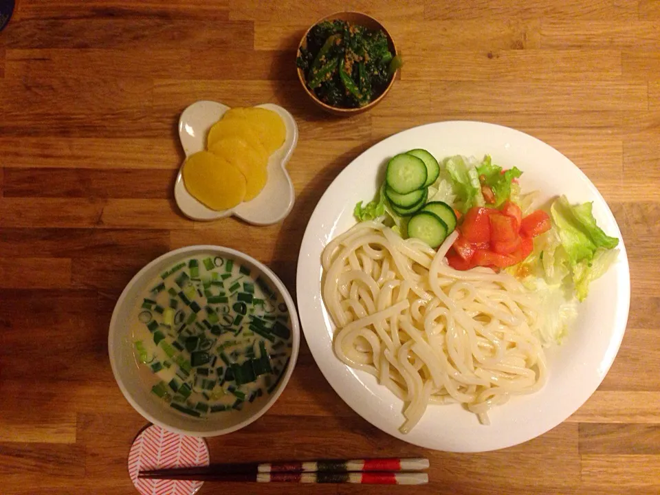 オット作豆乳サラダうどん|chiさん