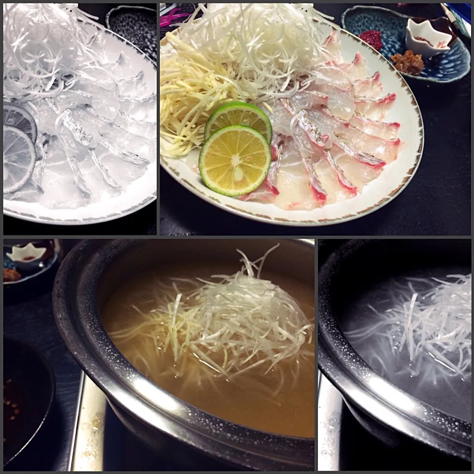 Snapdishの料理写真:鯛の上湯しゃぶしゃぶ|やまださん