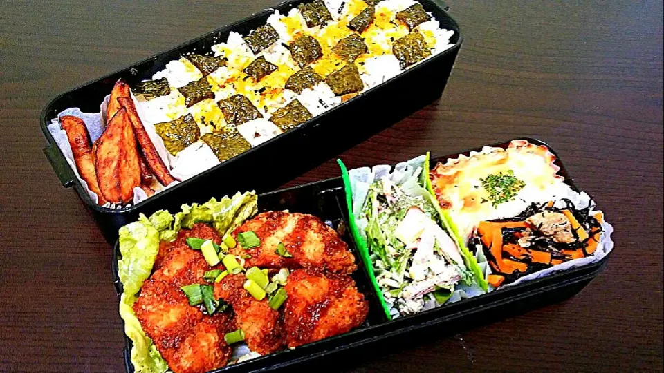 旦那弁当☆休日のパワー弁！|pikyuさん