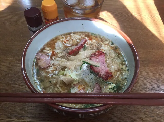 サッポロ一番🍜、醤油味❗️꒰#'ω`#꒱੭✨|サソリさん