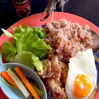 Snapdishの料理写真:ふぐの子のガーリックチャーハン