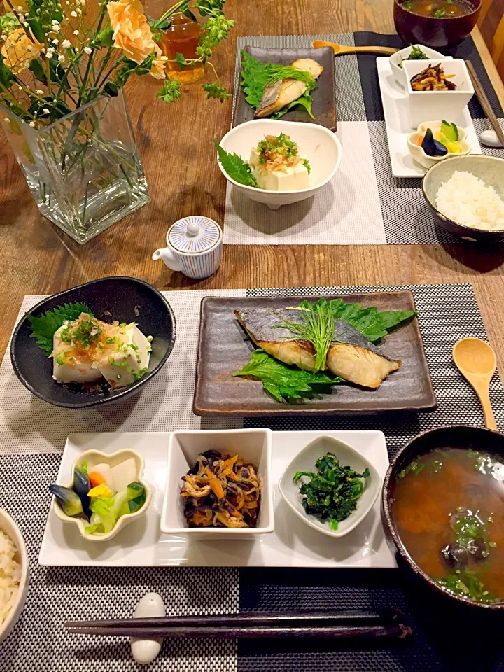 連休最後の晩御飯はヘルシー和食🍚🐟🍃|まみりんごさん