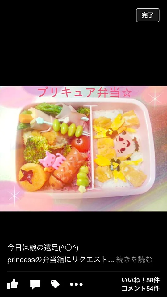 プリキュア キャラ弁|ゆきさん