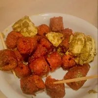 kebabs, paneer Indian food|Longcharさん