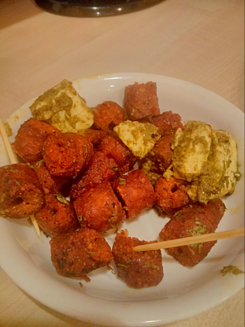 kebabs, paneer Indian food|Longcharさん