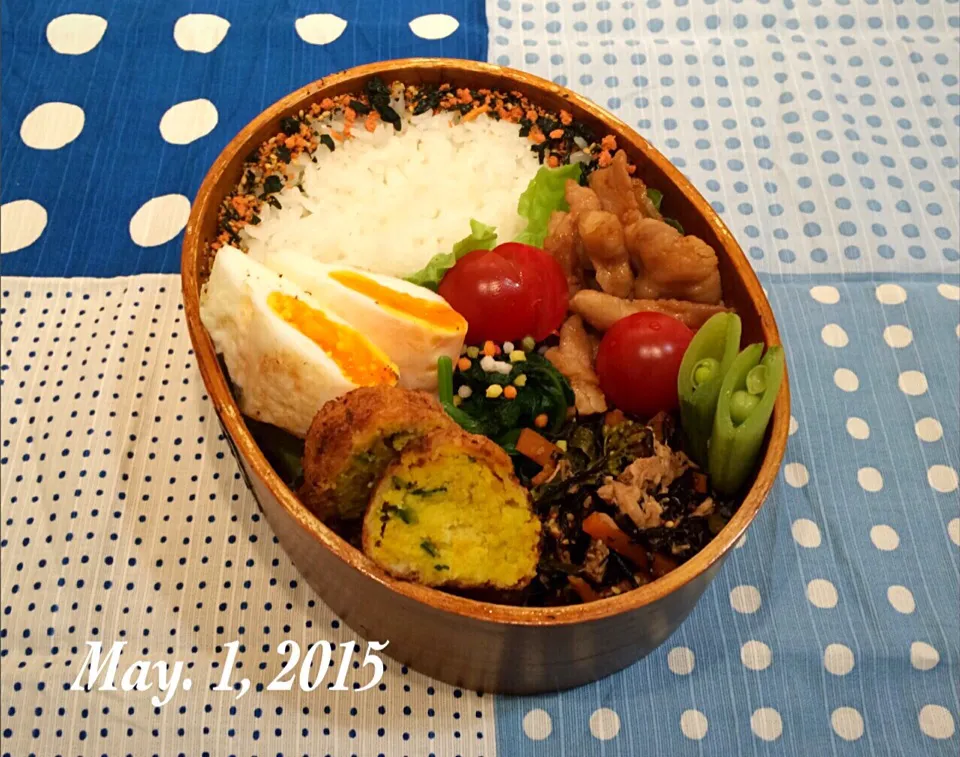 Snapdishの料理写真:2015.5.1 息子お弁当♪|プーティさん