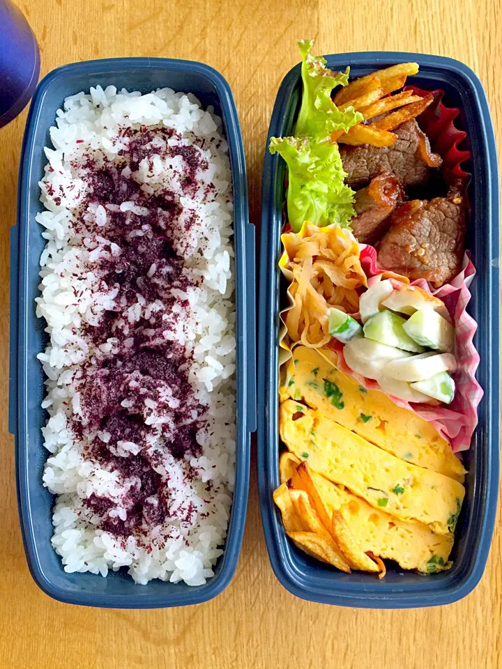 Snapdishの料理写真:GW明けぎゅーぎゅー詰め弁当|misaさん