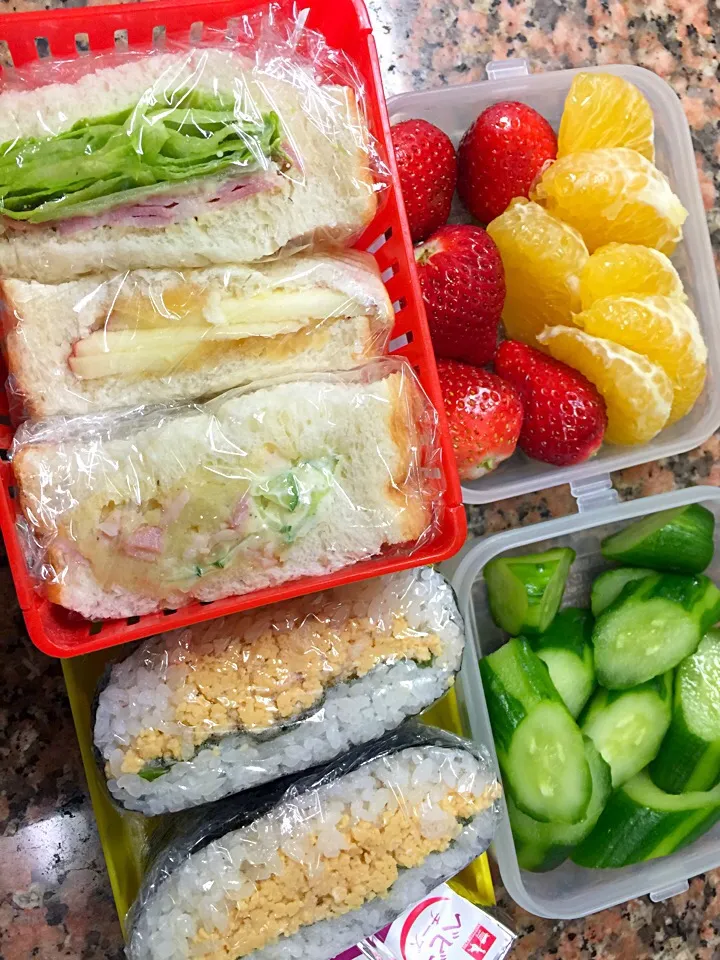 Snapdishの料理写真:サッカー補食お弁当|sonokoさん