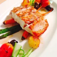 Snapdishの料理写真:Striped Bass with Brown Butter and Vegetables|Leo D.さん