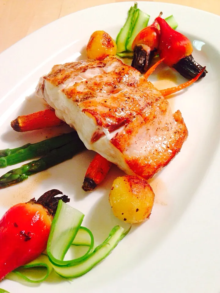 Striped Bass with Brown Butter and Vegetables|Leo D.さん