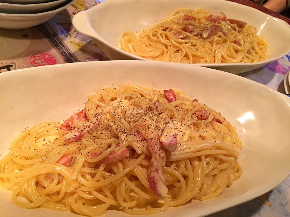 Snapdishの料理写真:カルボナーラ♪|tku🍅🍝🍜🍝🍜🍝🍅さん