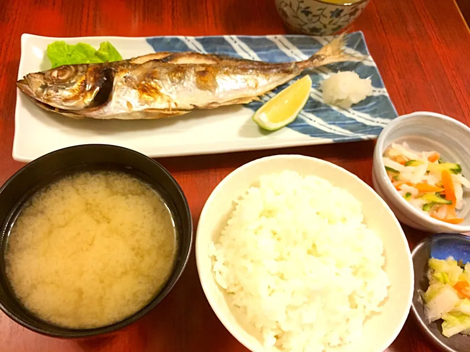 烤竹莢魚定食|Orangeさん