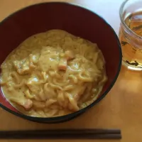 マルちゃん正麺うどんで簡単カルボうどん|まいさん