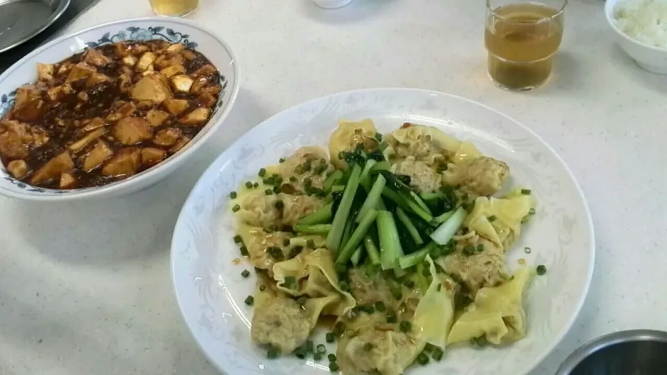 麻婆豆腐&雲呑|ぉーぎ。さん