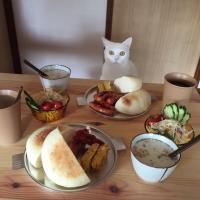 朝食。
