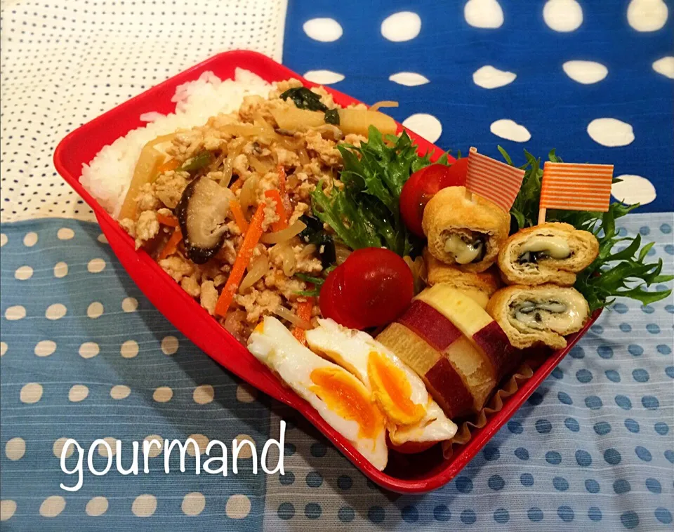 Snapdishの料理写真:2015.5.4 息子お弁当♪|プーティさん