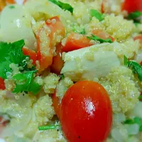 Coconut Chicken with Garlic, Lemon Quinoa|simoneさん