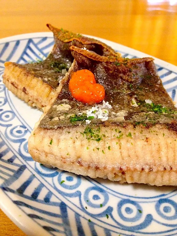 赤エイの素揚げ🐟のり塩味|まいりさん