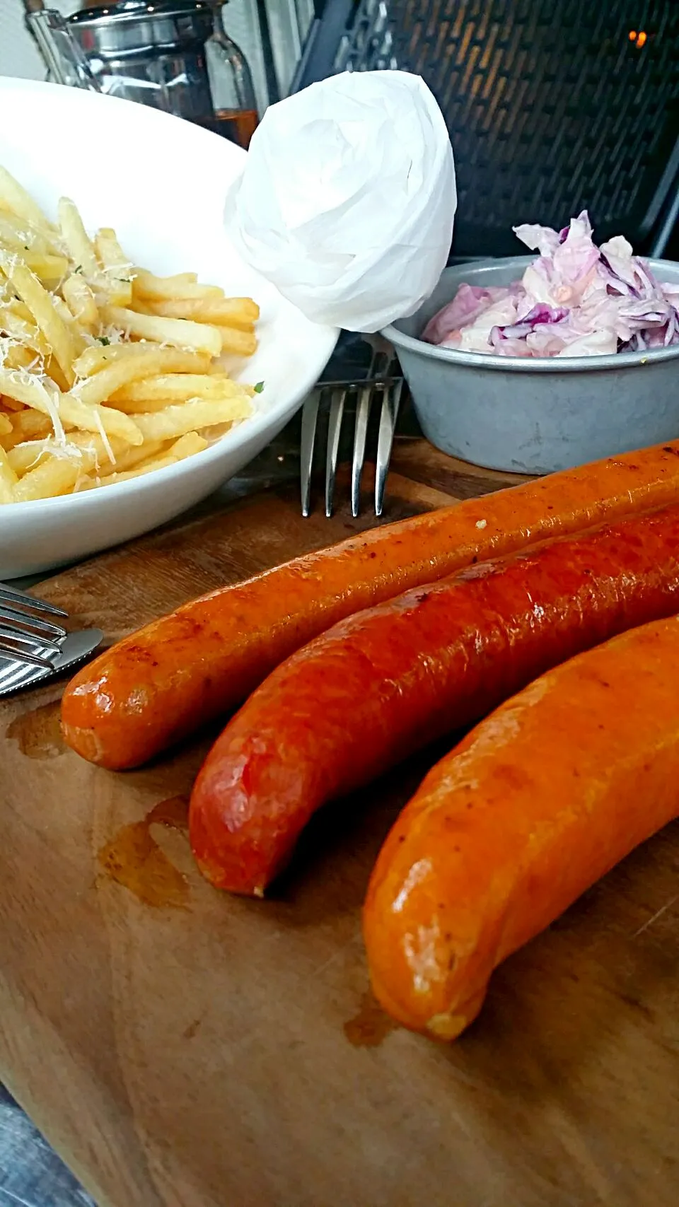 Sausage platter with Truffle fries|jorccyさん